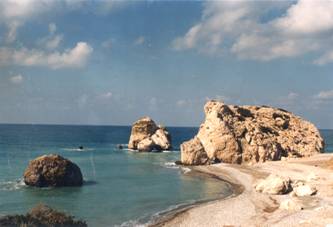 Petra tou Romiou, birth place of Aphrodite.